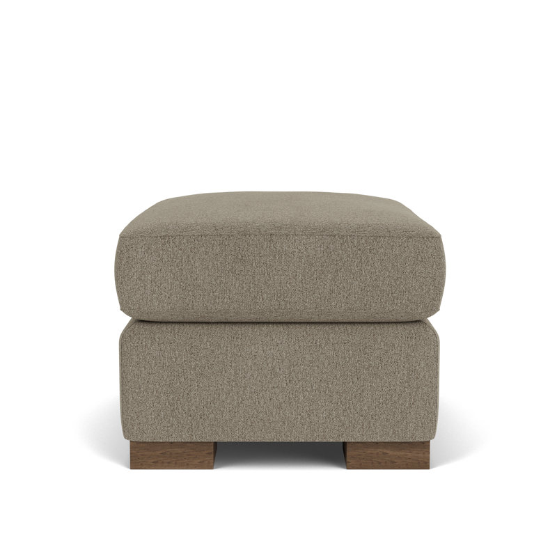 Repose-pieds carré standard de 31 po de largeur, Polyester à 100 % colombe