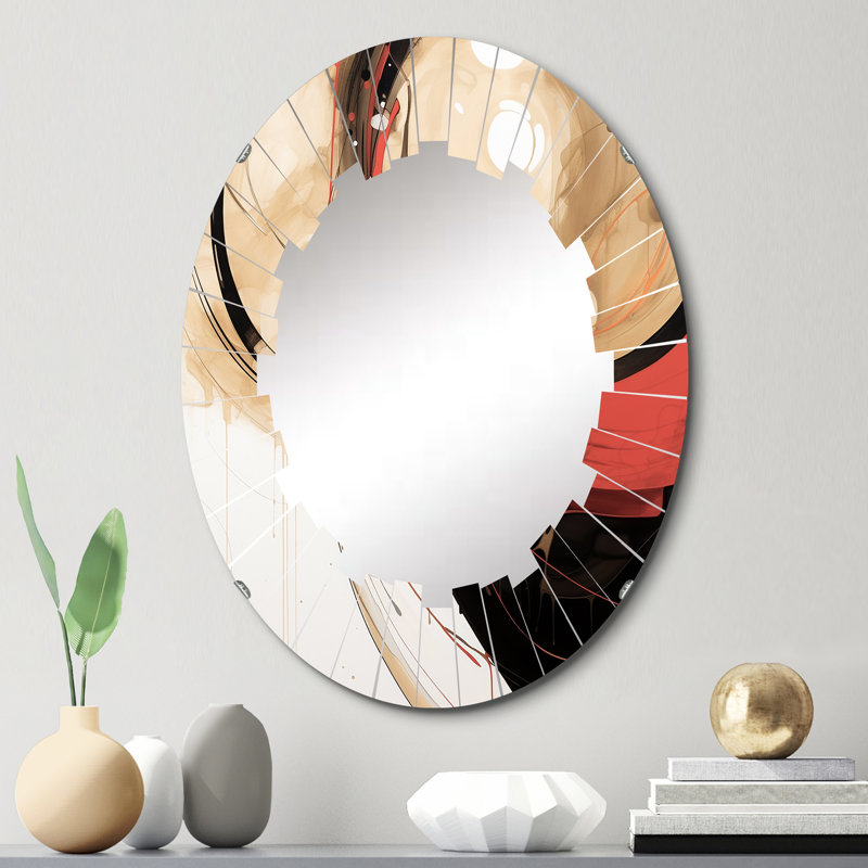Avagrace - Miroir mural moderne ovale, 30 po x 20 po