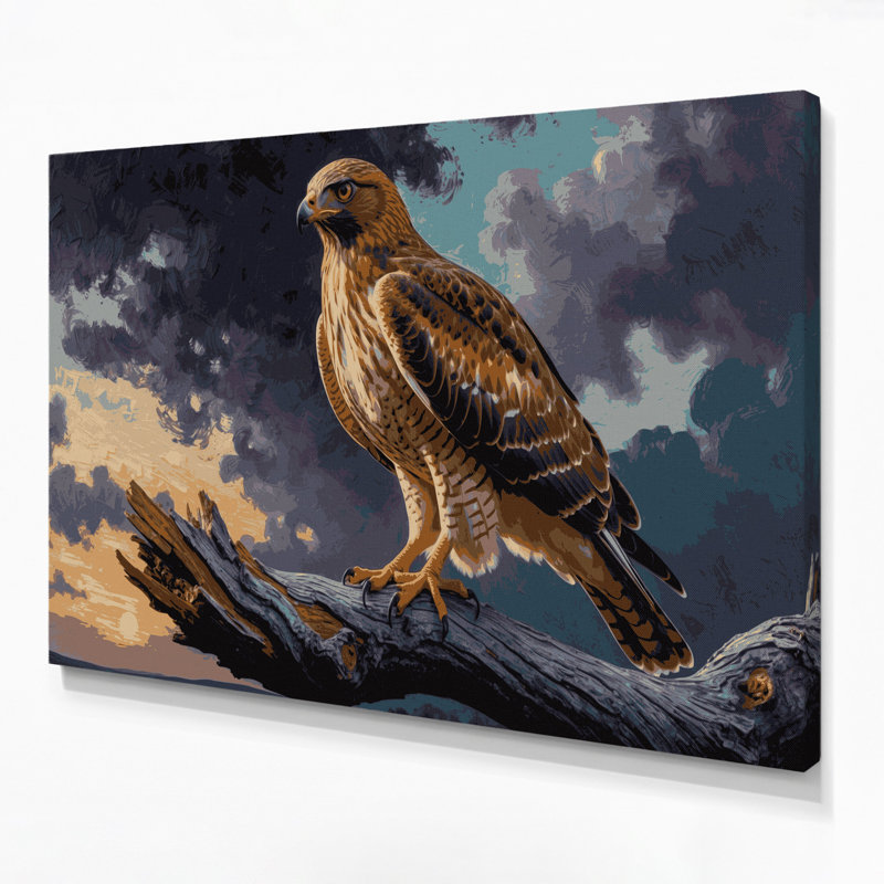 Art mural sur toile mauve, Birds Cooper, H 20 po x l 30 po