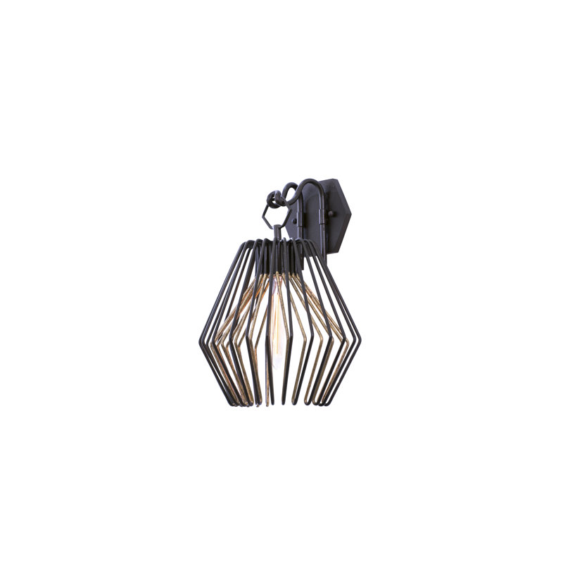 Metro I 1 LT bronze antique avec applique murale antique or Kalco