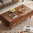 Solid wood tea table with minimalist design
