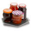 HEXA Low-Wall Lazy Susan - Clear/Dark Gray