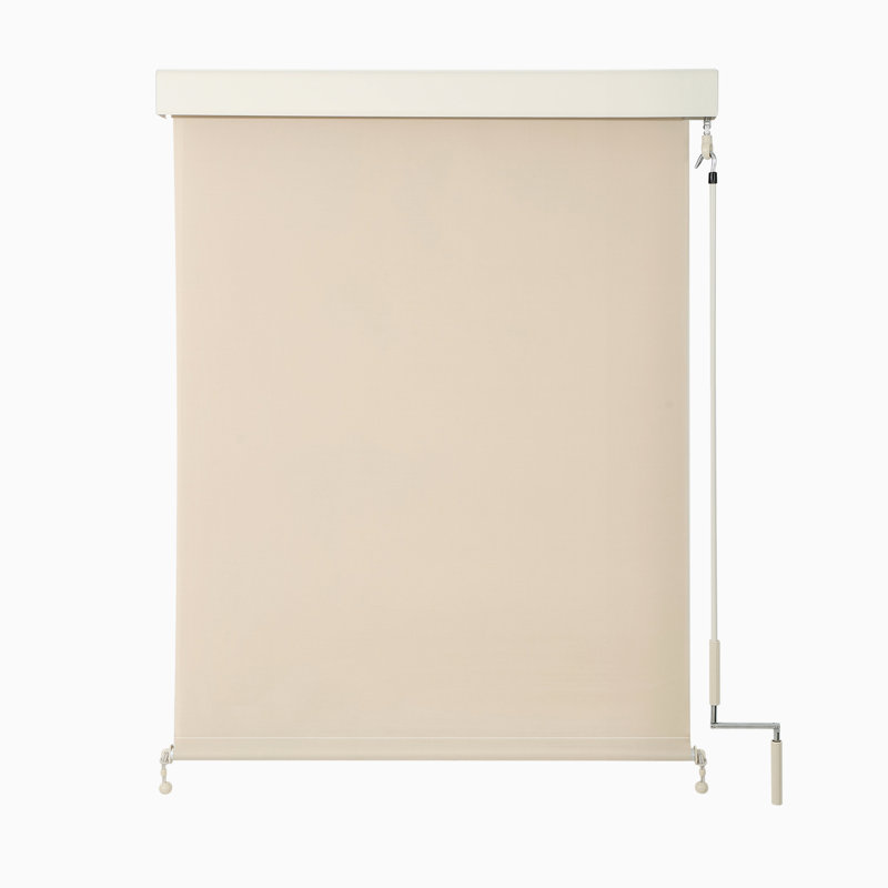 Store enroulé semi-transparent, Beige, L 72 po x L 96 po