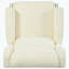 Fauteuil inclinable rembourré à dossier manuel