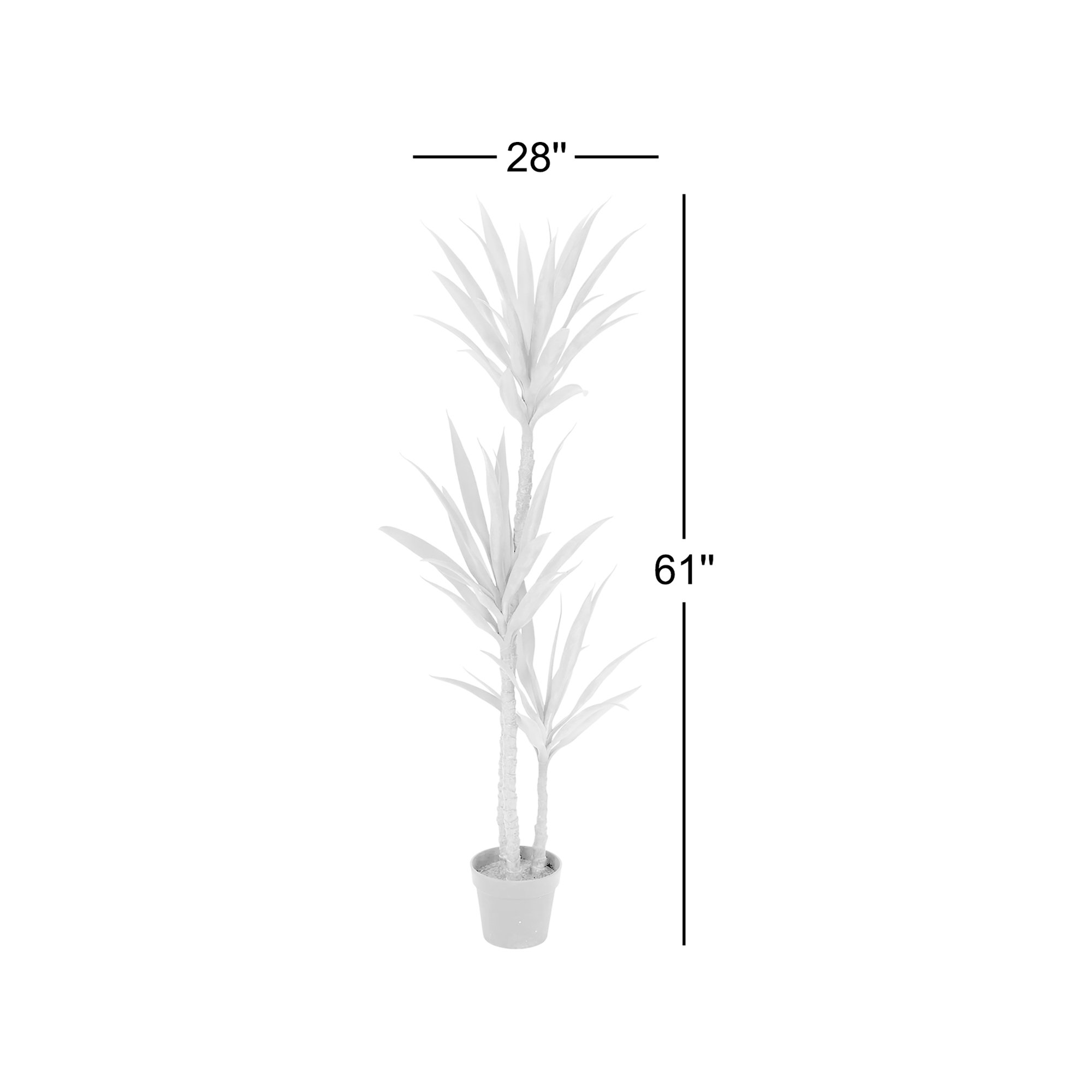 61'' Faux Dracaena Tree in Planter