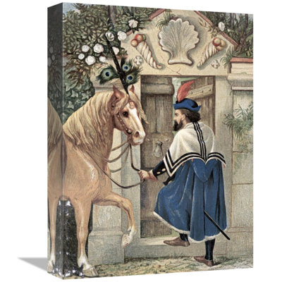 The Merchant Found a Little Door in The Wall Print on Canvas