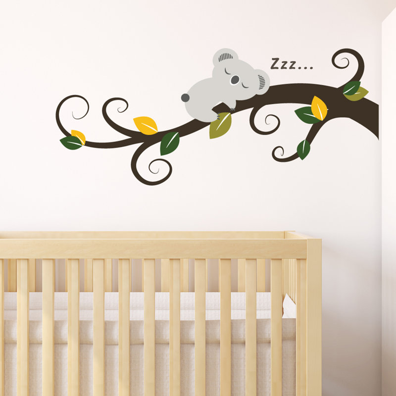 Sleeping Koala and Tree Branch Children Wall Sticker