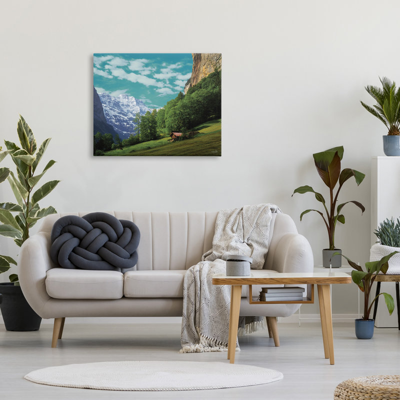 Art mural sur toile Mountain Mountain Cottage par Martin Podt, H 30 po x l 40 po