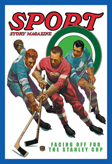 Facing Off for the Stanley Cup Vintage Advertisement on Wrapped Canvas, 30" H x 20" W x 0.5" D