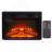 Electric Fireplace Insert 1400W 120V ,Equipped With Remote Control, Ultra Thin Heater With Log Set & Realistic Flame - BLACK-1313248265