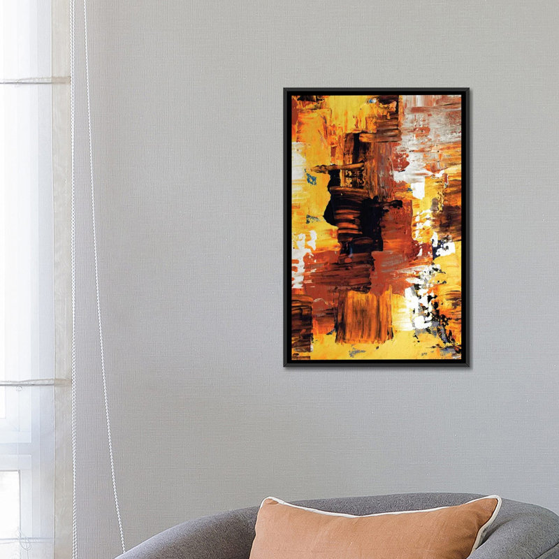 « light », impression sur toile, H 26 po x l 18 po x P 1,5 po, Toile avec cadre noir, Pas de tapis