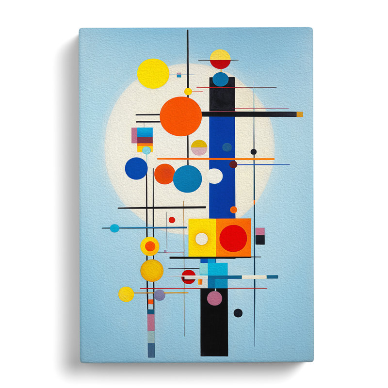 Bauhaus Abstract - Wrapped Canvas Print, 50cm H x 35cm W x 3cm D