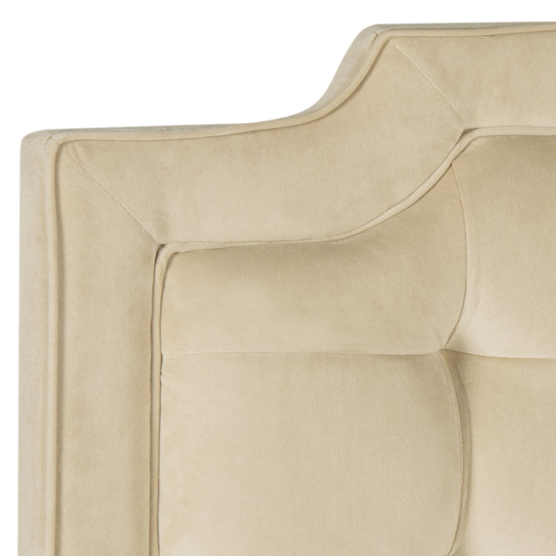 Tête de lit en tissu d'ameublement Findlay, Très grand, Polyester sarrasin