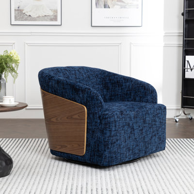 Fauteuil demi-tonneau pivotant