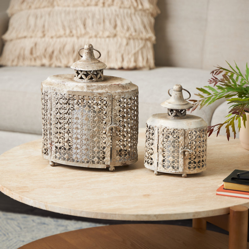 12'' H Iron Tabletop Lantern