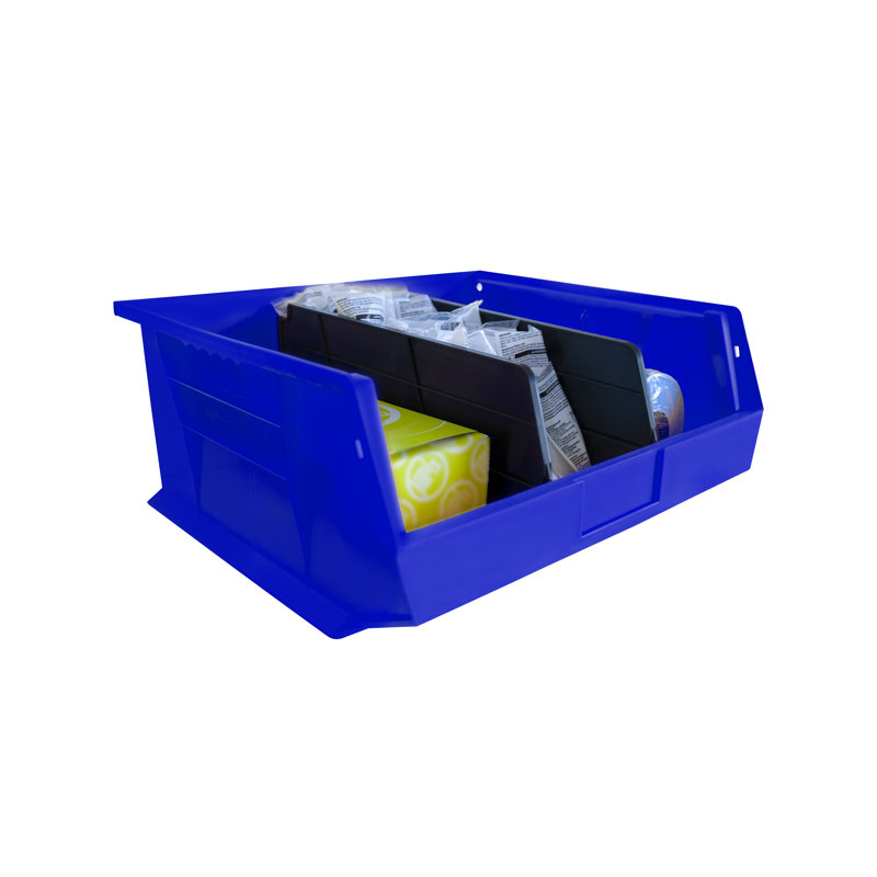 Rebrilliant Plastic Decorative Bin, Blue