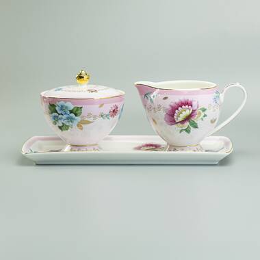 House Of Hampton® Stets 32oz. Floral Teapot Set For 4 & Reviews