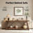 70.9" Extra Long Industrial Console Table with 2-Tier Storage-1267885985