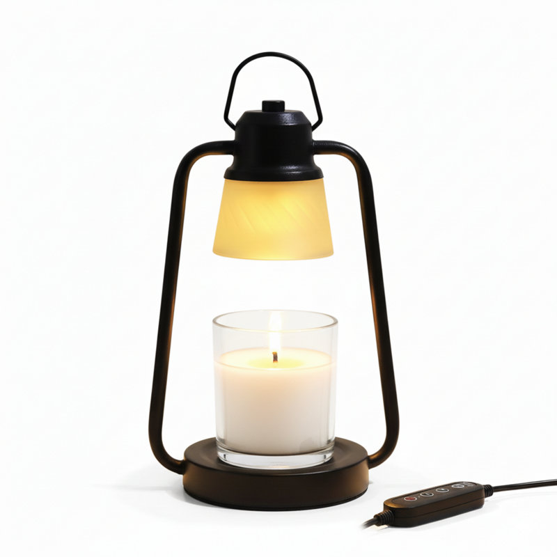 Andle Warmer Lamp With Timer Dimmer - Electric Wax Melt Warmer Lamp For Jar Candles, Vintage Candle Lamp Warmer With 2 Bulbs, Christmas Gifts For Women Mom, House Warming Gifts New Home Decor
