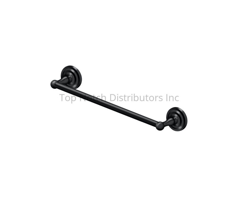 18" Towel Bar, R-Series in Paint Black