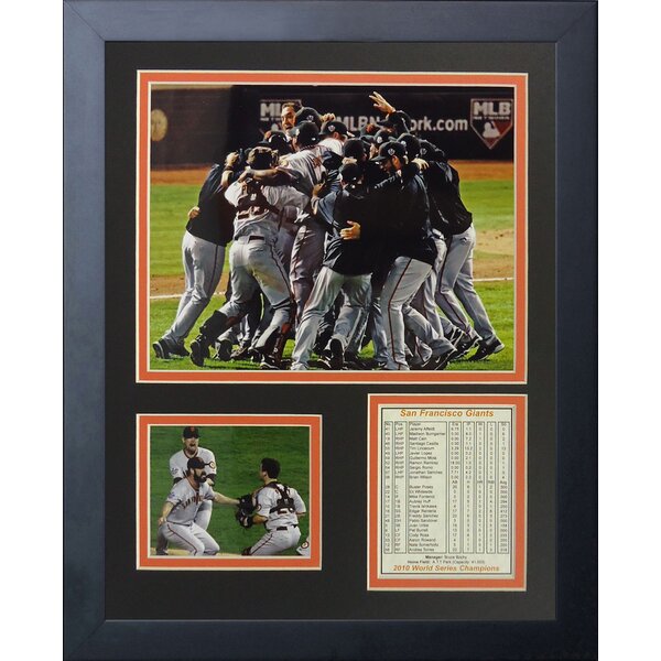 San Francisco Giants 13.5'' x 39'' 2010 World Series Champions Standard Framed Panorama