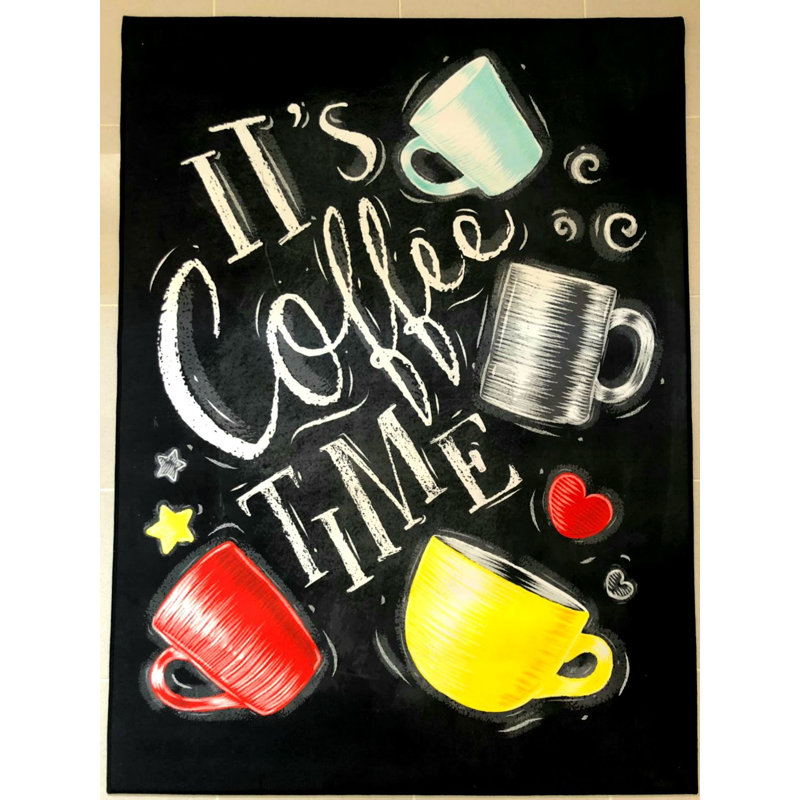 Tapis de cuisine Hobby Coffee Time, Rectangle 4 pi 7 po x 6 pi 7 po