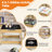 3-in-1 Kids Activity Table Set with Detachable Blackboard and Built-in Storage