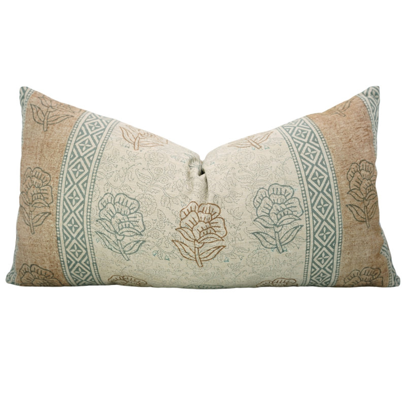 Housse de coussin à motif de blocs Fab Fabine, Rohini Bordar, H 14 po x l 14 po