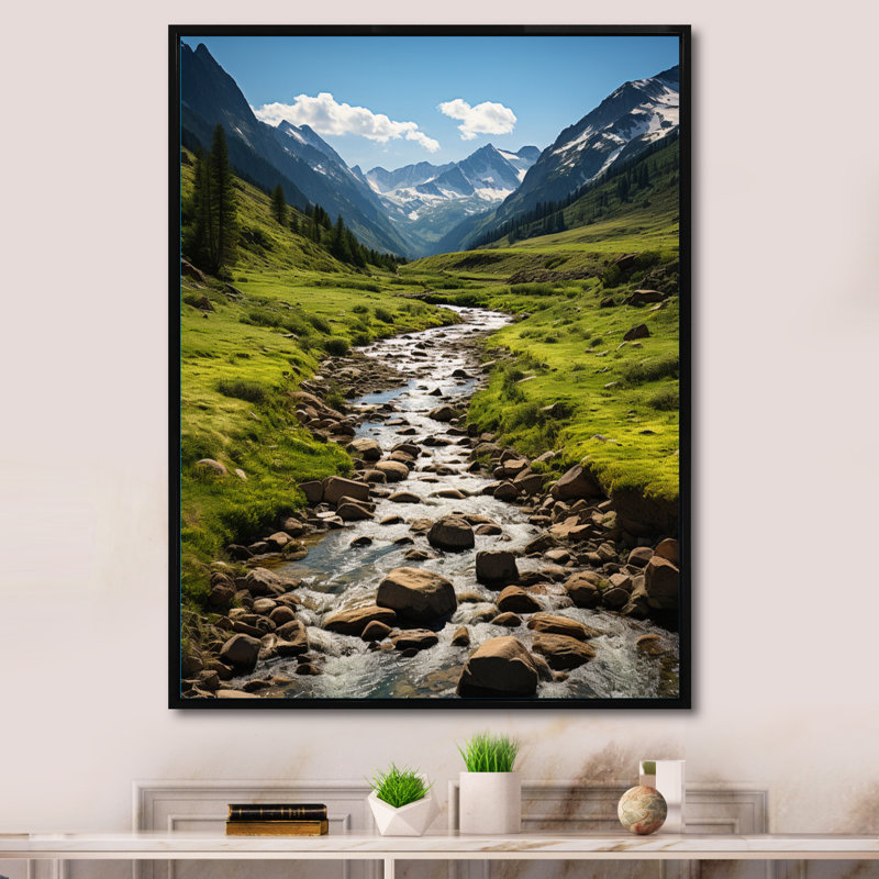 «Bailem Colorado Landscape II», reproduction sur toile, H 32 po x l 16 po x P 1 po, Cadre flottant noir