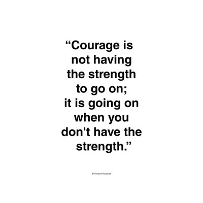 Courage - Print on Canvas