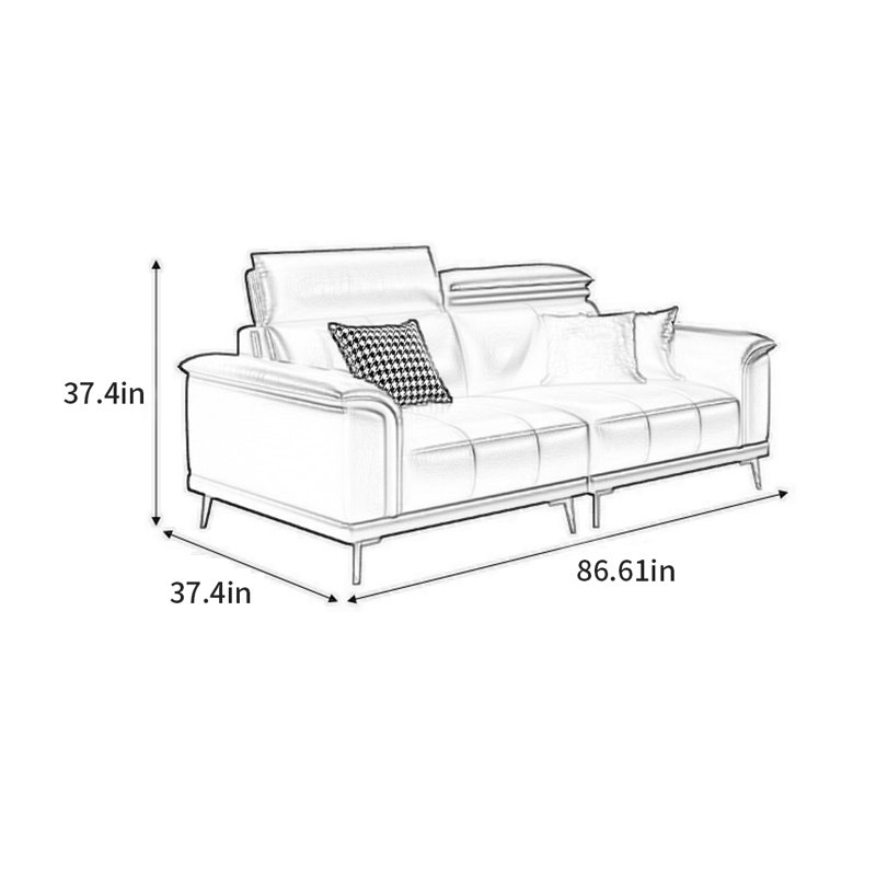 Marciniak, 37.4" H x 86.61" W x 37.4" D