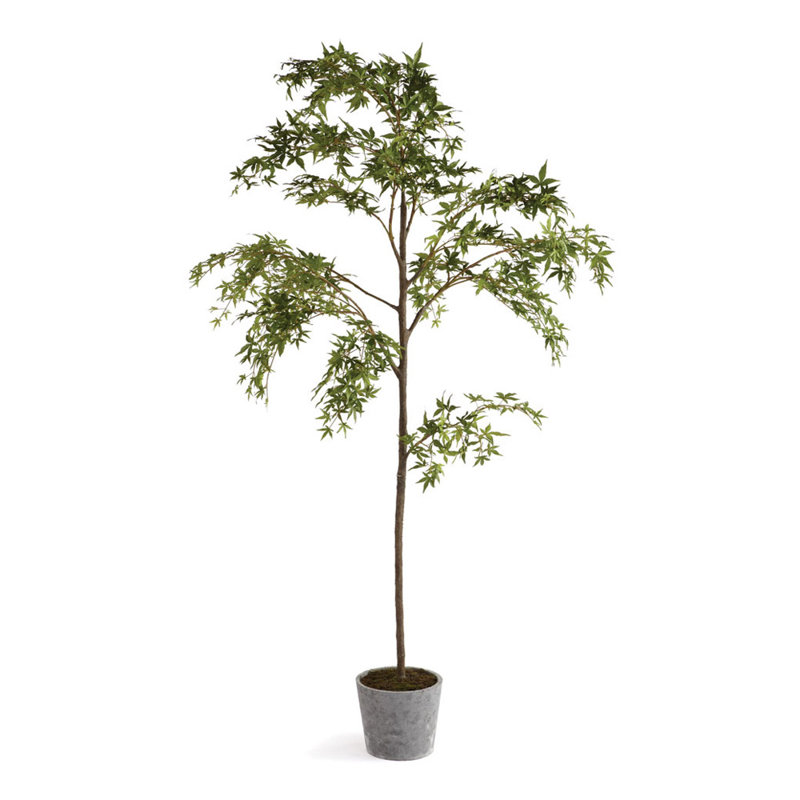 Érable artificiel réaliste en pot 84 po