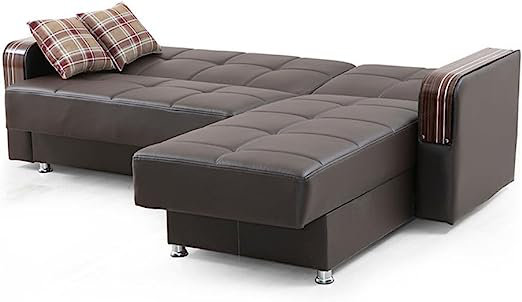 Canapé modulaire réversible Chelita , Brun