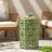 Side Table With Sunburst Cut Out Design-457515369