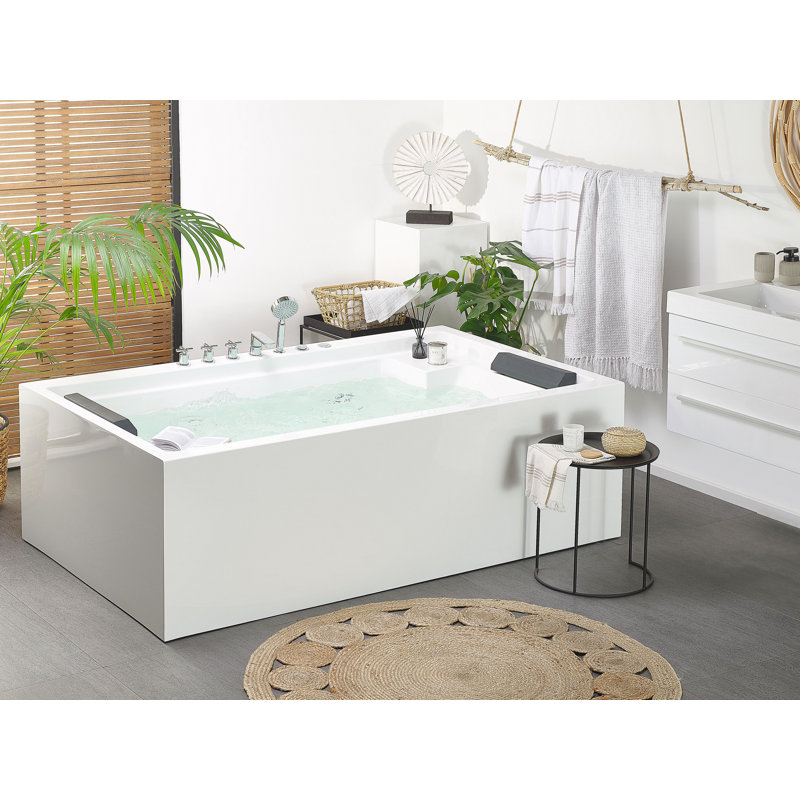 Yearsley 1100mm x 180mm Whirlpool Acrylic Bathtub