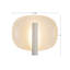Lustre 9-in White dimmable LED Wall Sconce-1923978507