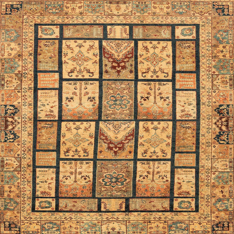 Abstract Indoor Rug, Square 6'