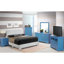 Très grand lit blanc avec couche de mousse - Glory Furniture G1890 - blanc, intérieur rembourré