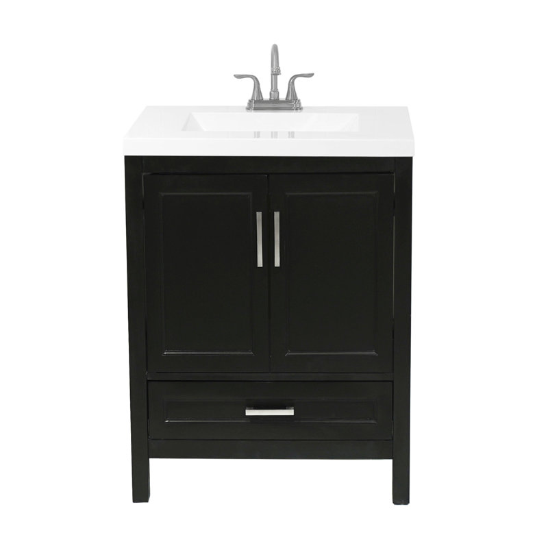 Ensemble de meuble-lavabo simple 25 po Salerno, Espresso
