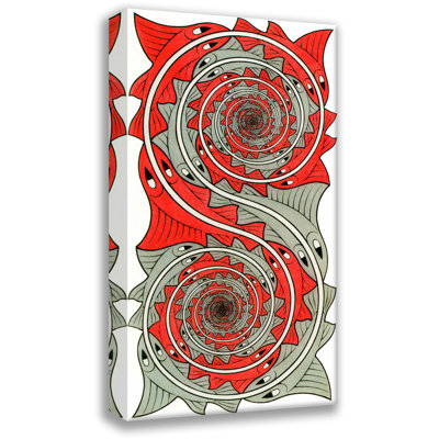Toile tendue avec tourbillons Whizzs par M.C.Escher