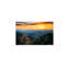Décoration murale encadrée en bois massif Great Smoky Mountains Sunrise Orange (16 po x 24 po)