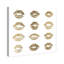 24k Kisses - Floater Frame, impression sur toile-18012111