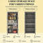 Armoire de rangement autoportante, garde-manger avec tablettes réglables, pour la maison