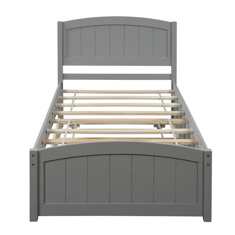 Gisan Daybed with Trundle Bed, Gray