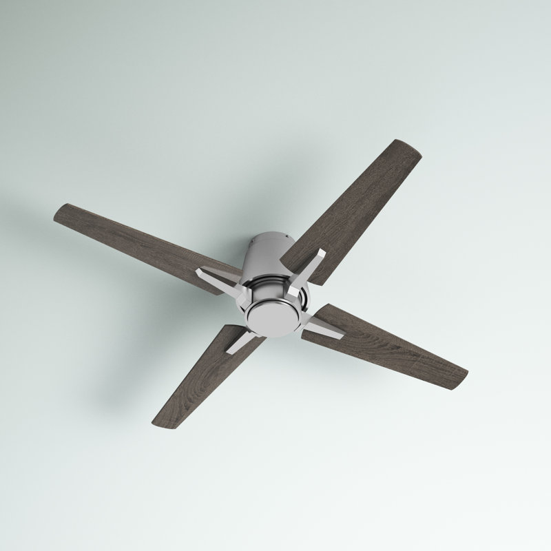 Lindale 52'' Ceiling Fan, Antique Nickel with Gray Blades