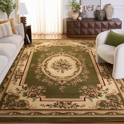 Franklin Square Oriental Ivory/Red/Green Area Rug