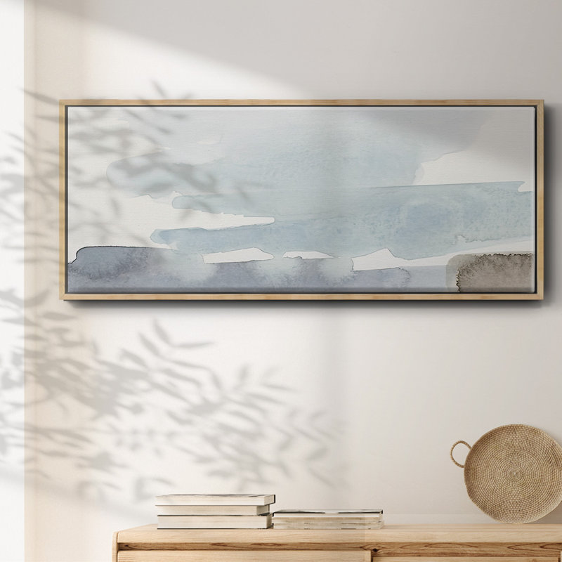 Coastal Tones I - toile encadrée, H 12 po x l 30 po