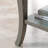 Luna Solid + Manufactured Wood Narrow Side Table-1223655160