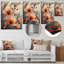 Orange orange, coucher de soleil, splendeurs et fées - art mural fleurs-827510505-827510507