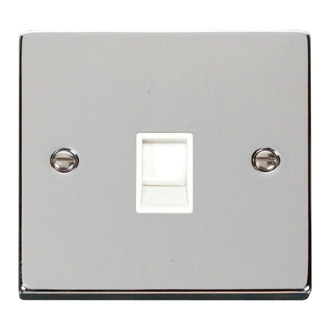 Polished Chrome Rj11 Socket
